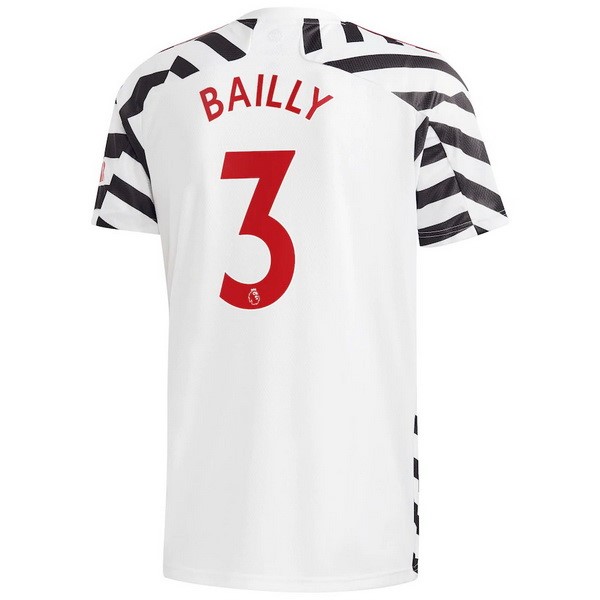 Maglia Manchester United NO.3 Bailly Third 20/21 Bianco